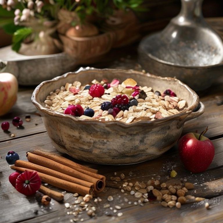Fırında Pişirilen Şekersiz Yulaflı Meyveli Crumble