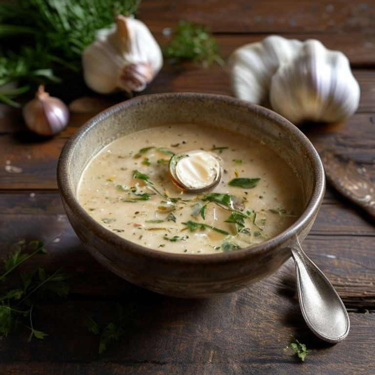 Közlenmiş Sarımsaklı Ve Kremalı Sebze Çorbası Tarifi