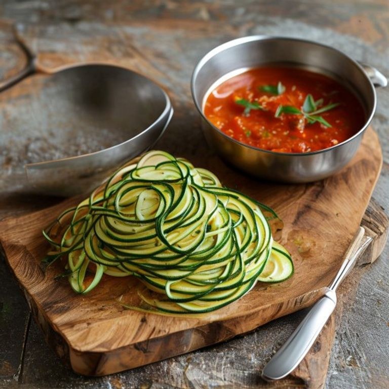 Düşük Karbonhidratlı Kabak Spagetti Sosu Hazırlama